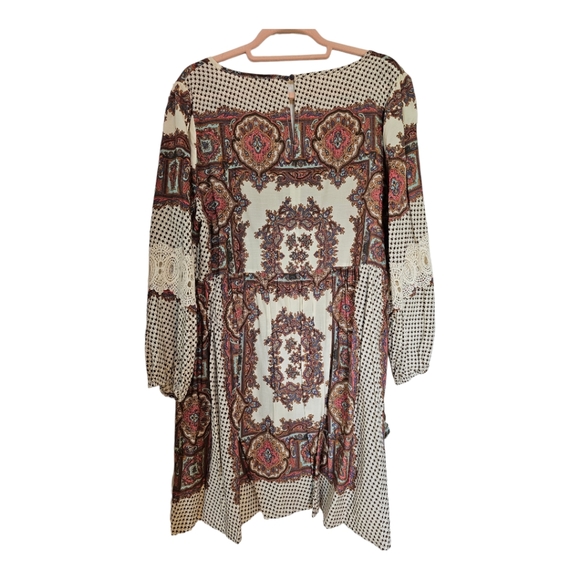 Umgee + paisley print Boho dress sz 1x - Picture 2 of 5
